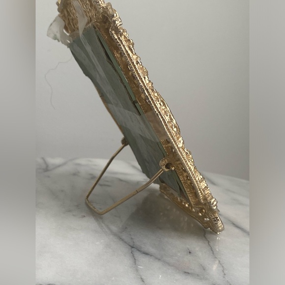 Beautiful brass filigree mirror for tabletop - Picture 7 of 9